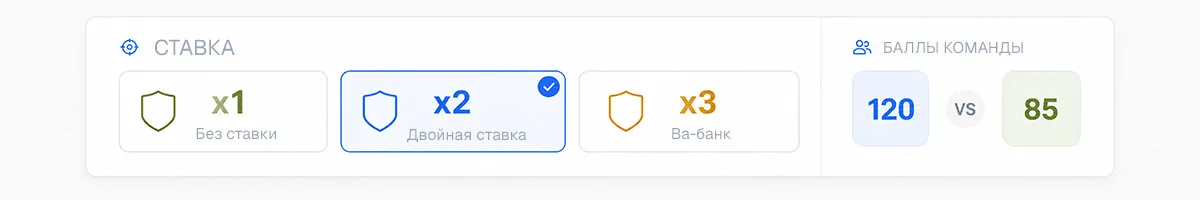 UI-превью раунда со ставками